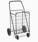 Whitmor Extra Large Deluxe Heavy Duty Utility Shopping Cart With Wheels Black