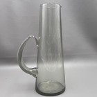 Vtg Mid Century Smoke Gray Glass Martini Pitcher Glass Stir Sticks Mcm Barware