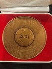 2001 Franklin Mint 3  Solid Bronze Annual Calendar Coin Art Medal