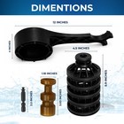 Clack Ws1 25 1 5 4pc Complete Genuine Oem Water Softener Rebuild Kit - Black