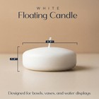 Royal Imports 3  White Floating Candles  Unscented  8-10 Hr Burn  Usa Made