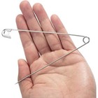 5 Inch Extra Large Heavy Duty Giant Safety Pins 2 Pack Quilting Sewing Repairs