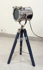 Vintage Style Table Lamp With Wooden Tripod Stand Room Decorative Lamp