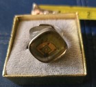 Very Rare 1949 Kellogg s Play Baseball Metal Cereal Premium Ring Mint 