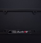 Audi Performance Matte Black License Frames Car License Plate Frame Holder