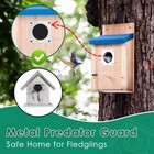 Dreyoo 4 Pack Cedar Bluebird Box Houses For Outside  1-1 2   Entrance Hole Wo   