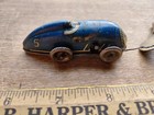 Vintage Wind Up Pressed Tin Toy Race Car Tiny Works