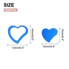 1200pcs Heart Confetti Glitter Confetti Table Decor 0 5x0 6   0 4x0 4   Blue