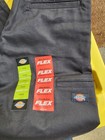 Lot Of 7 Dickies Flex Twill Skinny Fit Straight Leg Black And Dark Navy