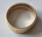 Vtg Antique 14k Gold Masonic Ring 6 1 Grams Jewelry Freemason Inscribe Not Scrap