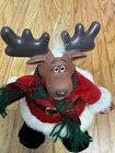 Vtg Christmas Dan Dee Singing Grandma Got Run Over Reindeer Doll Figure Works