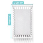 Waterproof Fitted Mini Crib Mattress Protector 38  X 24  - Quilted  Noiseless   