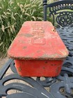 Vintage Embossed Case Tractor Tool Box 12   x6   x3 25   