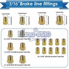 Copper Nickel Brake Line Tubing Kit 3 16 Od 25 Ft Coil Roll All Size Fittings Us