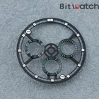 28 5mm 4130 4802 Movement Skeleton Dial Suitable For 38 0mm Carbon Fiber Case