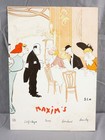 Vintage Chez Maxim s Restaurant  paris  Menu From Sept  17 1979 14 5  X 10 25 