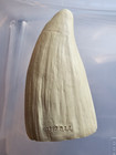 Vintage Scrimshaw Faux Resin Carved Sperm Whale Tooth Uss Yorktown Cv 10  1997