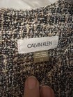 Calvin Klein Metallic Tweed Short Sleeve Shift Dress Sz 10 p Office Chic