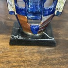 Mayan Aztec Death Mask Mosaic Precious Stones Burial Folk Art Mexican 4 Inch