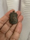 Vtg Thai Buddhist Buddha Amulet Pendant Spiritual Charm Meditation Boho Blessing