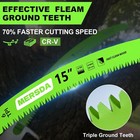 Japanese Teeth Reciprocating Saw Blade 15 In  Curved Edge Wood Pruning Saw Blade