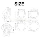 Resin Male Chastity Device Men Small Cage Plastic Locking Belt With 4 Rings