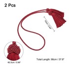 2pcs Tassel Curtain Tiebacks Curtain Holdbacks With Tassel For Home Red