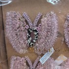 Mackenzie Childs Pink Butterfly Hill Beaded Napkin Rings Set Of 4 Nib