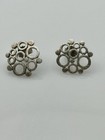Sterling Silver Modernist Earrings Hand Made Solid 925