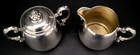 Vintage Wm Rogers Silverplate Creamer And Sugar Bowl W lid Set