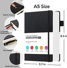 Hardcover Lined Notebook Journal For Writing 320 Pages Leather Thick College New