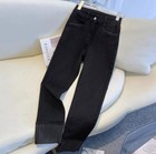 Women s High Waist Jeans Elastic Straight Denim Pants Casual Retro Trousers Gift
