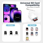Usb C To Sd Card Camera Reader For Iphone 16 15   mfi Certified  Usb C To Memory