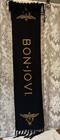 2010 Tour Bon Jovi Scarf Reversible Fringed Black gold Memorabilia 52     X 13    