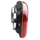 Led Safety Light - Red Lens 4  X 6  Magnetic Base Battery Operated