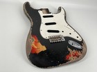 Mjt Officialcustom Vintage Aged Nitro Guitar Body Mark Jenny Vts Swamp Ash Black