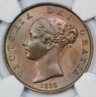1855 Great Britain 1 2p Half Penny Ngc Ms 65 Bn