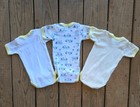 Rare Vintage Y2k Newborn Baby Pampers Childrenwear Bodysuit Lot Teddybear Stripe