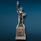 Vintage Elgin Miniature Statue Of Liberty Clock Novelty Desk New York Souvenir
