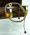 Handmade Tibetan Buddhism Prayer Wheel Om Mani Padme Hum Blessing Bracelet