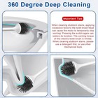 Electric Toilet Brush  Silicone Toilet Brush  Toilet Brush Set Rechargeable