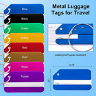 8 Pack Luggage Tag Aluminum Luggage Tags Set Luggage Tag With Name Id Card