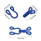 Sewing Hooks And Eye  14pcs - Polyester Covered  dark Blue  37mm Length 