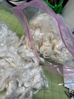 Mohair Fleece Curly White Wool Locks For Roving  Doll Hair santa Beards  