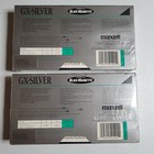 2 Maxell Gx-silver High Quality T-120 6 Hour Vhs Video Cassettes New Sealed