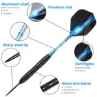 3pcs 23g Professional Competition Darts Set Steel Tip With Case Accessories