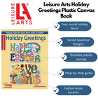 Leisure Arts Holiday Greetings Plastic Canvas Cross Stitch Book  Plastic Canvas