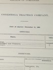 1909 Document Conestoga Traction Company Lancaster County Pa Streetcar Trolley 
