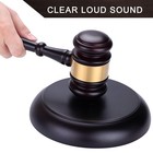 1 Set Gavel And Block Wooden Judge Hammer Gavel Sound Block Court Hammer Judge