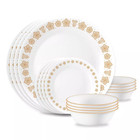 New Corelle 16piece Butterfly Gold Dinnerware Set 1152772